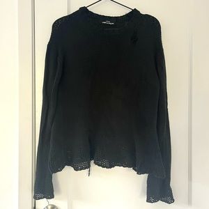 Come Des Garçons Distressed Sweater